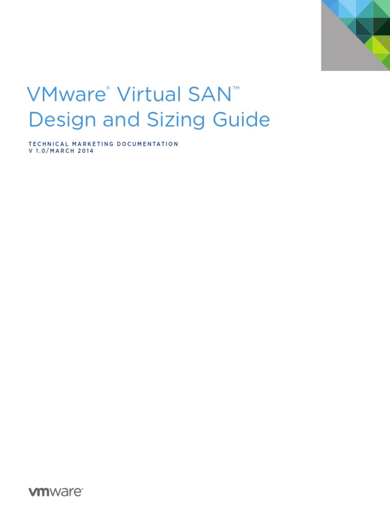 VSAN Design and Sizing Guide PDF PDF Hard Disk Drive Cache