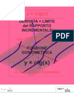 DERIVATA Della FUNZIONE COTANGENTE - INSIEME Di DERIVABILITA' - LIMITE Del RAPPORTO INCREMENTALE - DIMOSTRAZIONI PASSO PASSO