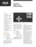 Type LFCB Digital Current Differential Relay: Features