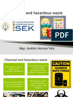 Chemical and Hazardous Waste: Mgs. Andrés Herrera Yela