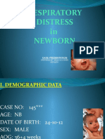 Respiratory Distress in Newborn: Case Presentation