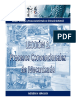 2.2 Procesos Convencionales de Mecanizado PDF