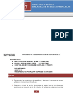 Parte Brayan..informe 7, Balanza de Fuerzas Paralelas.