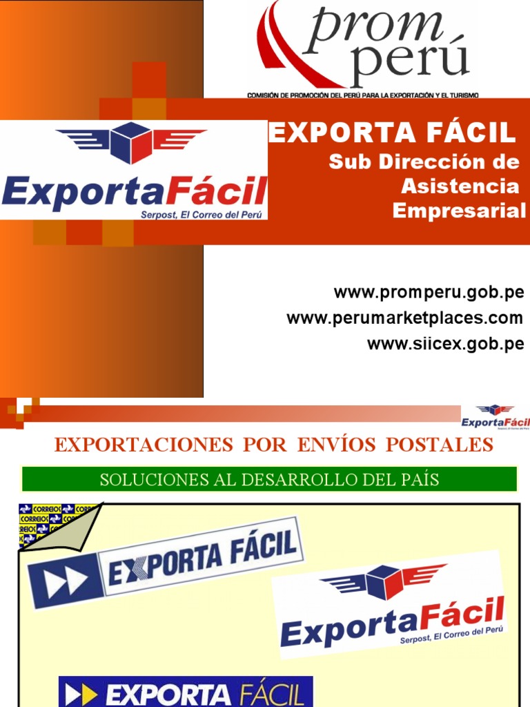 Exporta Facil Pdf Exportaciones Aduana
