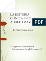 Cartilla - Historia Clínica en El Adulto Mayor (2019) DR Palacios