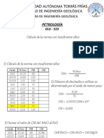 Cálculo de La Norma Con Insuficiente Sílice