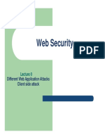 Web Security: Different Web Application Attacks Client Side Attack