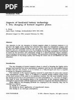 Aspects of Lead Acid Battery Technology 5 Dry Charging of Formed Negative Plates