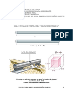 Guía de Ejercicios Temperatura y Expansiones Térmicas PDF