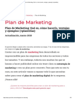 Plan de Marketing - Qué Es, Cómo Hacerlo, Ventajas y Ejemplos (+plantillas)