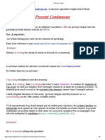 Présent Continu PDF