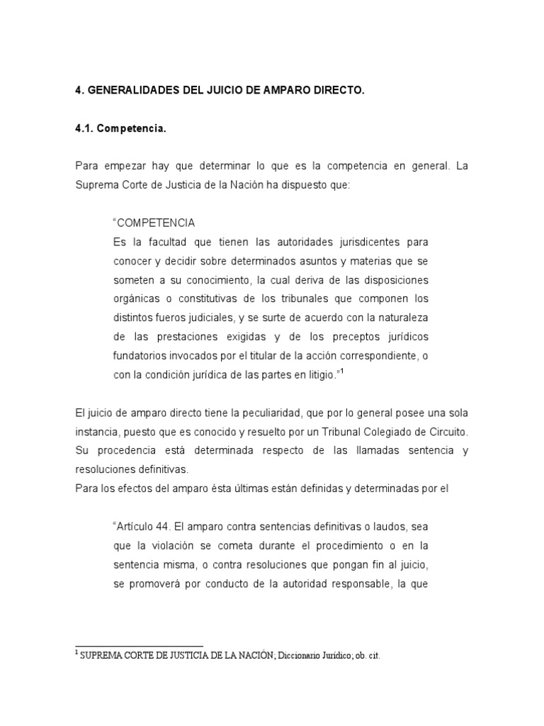 Amparo Directo PDF | PDF | Sentencia (Ley) | Caso de ley