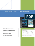 Fret and Regret Case Analysis: Prepared by