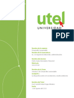 Trabajo 1. La Disyuntiva Entre Crecimiento y Medio Ambiente. Pedro HDZ 010267049