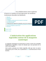 L'imbrication Des Applications Logicielles Autour de La Maquette Numérique