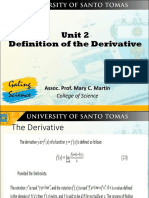Unit 2 Definition of The Derivative PDF
