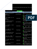 Find Someone Who Name More Information: Development