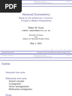 Advanced Econometrics: Based On The Textbook by Verbeek: A Guide To Modern Econometrics