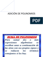 ADICIÓN DE POLINOMIOS (1)