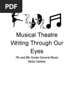 Cahlink Course Purposal For Musical Theatre Writting