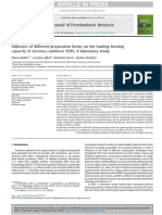 Influence of Different Preparation Forms On The Loading-Bearing Capacity of Zirconia Cantilever FDPs. A Laboratory Study. Bishti. 2018. JPR