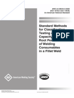 AWS A4.5 Standard Methods for Classication Testing of Positional Capacity and Root Penetration  of Welding Consumables (2020)