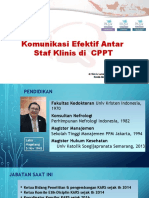 Komunikasi Efektif Antar Staf Klinis Di CPPT