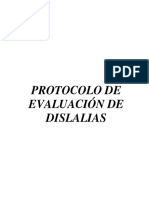 PROTOCOLO DE DISLALIA