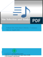 Site Selection and Analysis