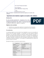 Actividad 3importancia de La Química Orgánica en Nuestra Vid