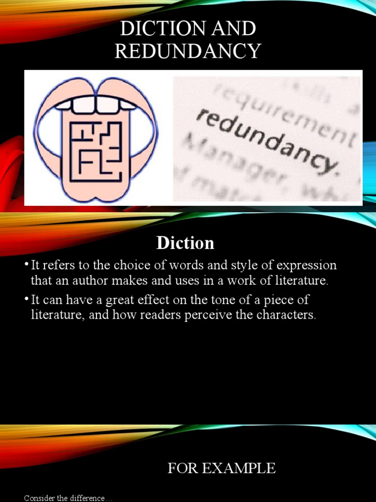 Diction and Redundancy in Literature | PDF | Macbeth | To Kill A ...