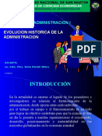 I. Evolucion de La Administracion