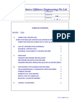 Technics Offshore Engineering Pte LTD: Owner: Contract No.: - Equipment: Project No.: Tag No.: Sheet No