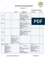 Matriz de Programacion de Matematica Semana 23 Ccesa007