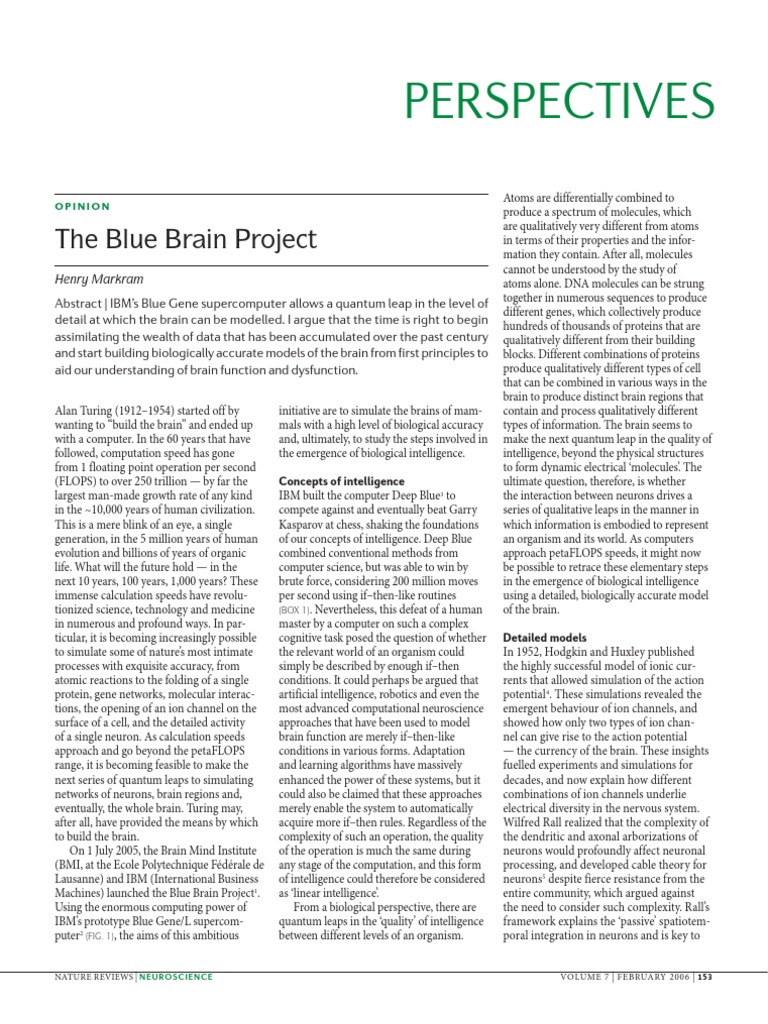 Mark Ham - Blue Brain Project | PDF | Business