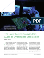 The Joint Force Commander's Guide To Cyberspace Operations: by Brett T. Williams