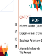 Influence On Indian Culture Engagement Levels of Employees Sustainable Performance Benefits Alignment of Culture With Total Rewards