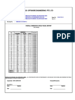 Technics Offshore Engineering Pte LTD: Overall Dimension & Weld Visual Report