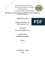 Resumen y Analisis de Una Sentencia Del Tribunal Constitucional