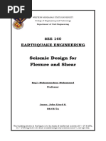 Seismic Design For Flexure and Shear: Earthquake Engineering