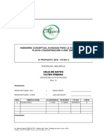 Ingeniería Conceptual Avanzada para La Ampliación de Planta Concentradora A 2500 TMPD