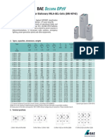 Ecura: Technical Specification For Stationary VRLA-GEL-Cells (DIN 40742)