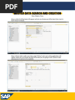 Master Data Search and Creation