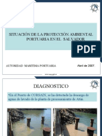 Situación de La Protección Ambiental Portuaria en El Salvador