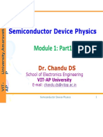 Semiconductor Device Physics: Module 1: Part1