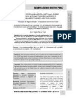 Constitucionalidad de La Ley 31039 Sobre Procesos Automáticos de Ascenso y Nombramiento - Autor José María Pacori Cari