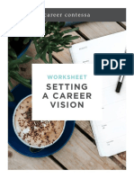 Setting A Career Vision: Worksheet