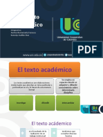 El texto académico: características y estructura