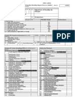 Signature of Facility In-Charge:: PHC Facility Monthly Reportdistrict: Sialkot