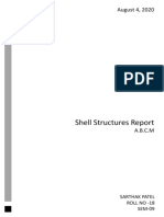 Shell Structures Report: August 4, 2020